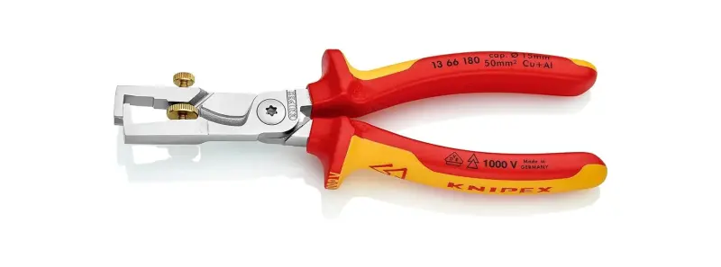 Nůžky na kabely Knipex 13 66 180 s funkcí lisování VDE 1000 V (K 13 66 180)