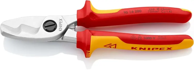 Kabelové nůžky Knipex 95 16 200 do 1000 V (do prům. 20 mm) (K 95 16 200)