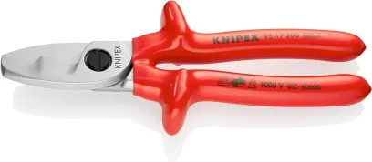 Kabelové nůžky Knipex 95 17 200 do 1000 V (do prům. 20 mm) (K 95 17 200)