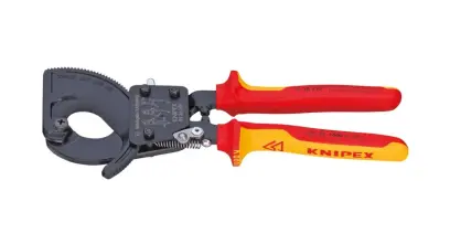 Kabelové nůžky Knipex 95 36 250 - ráčnové VDE do 1000 V (prům. 32 mm) (K 95 36 250)
