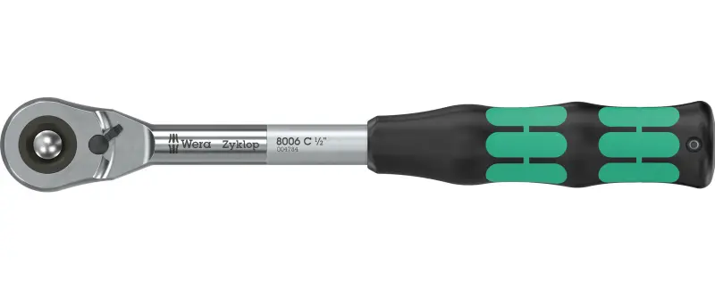 Wera 003780 Ráčna Zyklop Hybrid 1/2" typ 8006 C s přepínací páčkou (W05003780001)