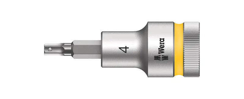 Wera 003820 Zástrčná bitová hlavice Zyklop 1/2" 4 mm typ 8740 C HF s přidržovací funkcí (W05003820001)