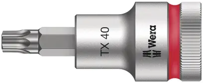 Wera 003834 Zástrčná bitová hlavice Zyklop 1/2" TX 40 Typ 8767 C HF TORX®, přidržovací  (W05003834001)