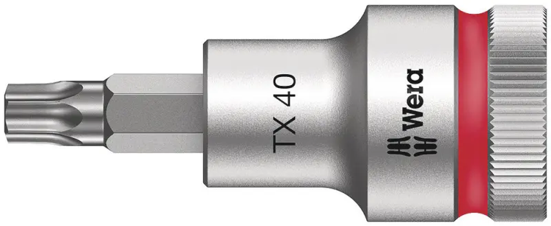 Wera 003834 Zástrčná bitová hlavice Zyklop 1/2" TX 40 Typ 8767 C HF TORX®, přidržovací  (W05003834001)