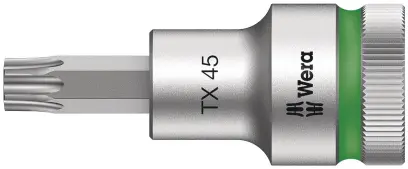 Wera 003835 Zástrčná bitová hlavice Zyklop 1/2" TX 45 Typ 8767 C HF TORX®, přidržovací  (W05003835001)