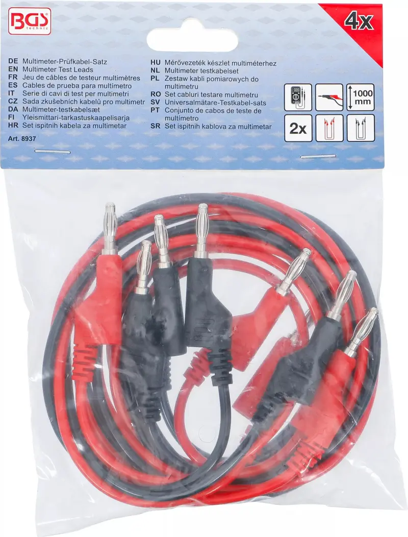 Měřicí kabely pro multimetry | 4 mm