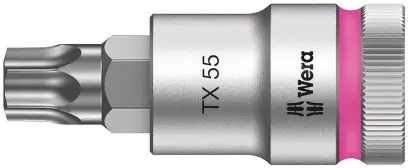 Wera 003837 Zástrčná bitová hlavice Zyklop 1/2" TX 55 Typ 8767 C HF TORX®, přidržovací  (W05003837001)