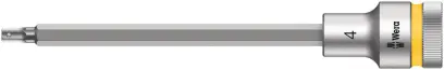 Wera 003840 Zástrčná bitová hlavice Zyklop 1/2" 4 mm typ 8740 C HF s přidržovací funkcí (W05003840001)