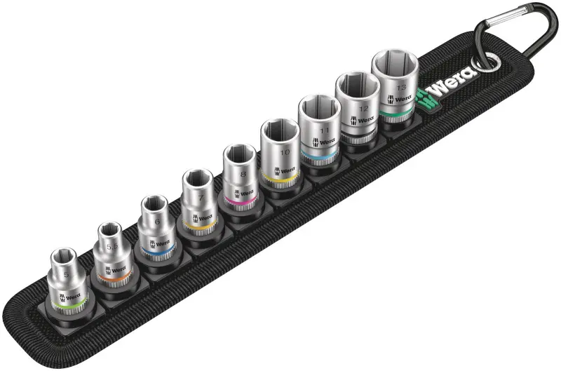 Wera 003883 Nástrčné hlavice Zyklop 1/4" HEX 5 ÷ 13 mm Belt A 4 - 9 dílů (W05003883001)