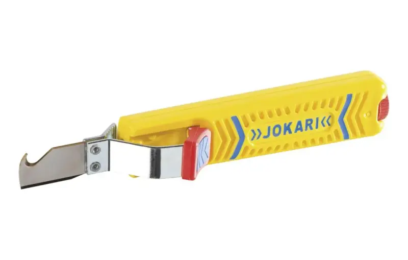 Nůž na kabely 8 ÷ 28 mm Jokari 10280 NO. 28 H Secura (háková čepel s ochranným pouzdrem)