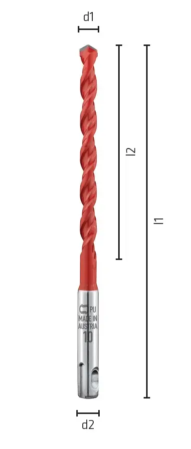 vrták víceúčelový pr. 6 mm, SDS-plus (ALPEN0052900600100)