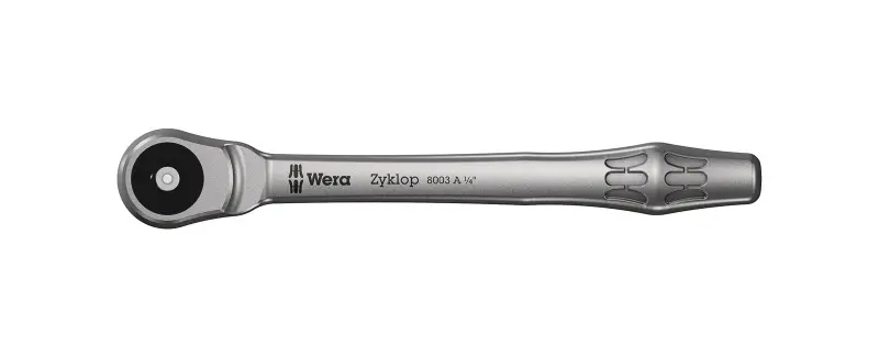 Wera 004003 Ráčna Zyklop Metal 1/4" typ 8003 A, průchozí (W05004003001)