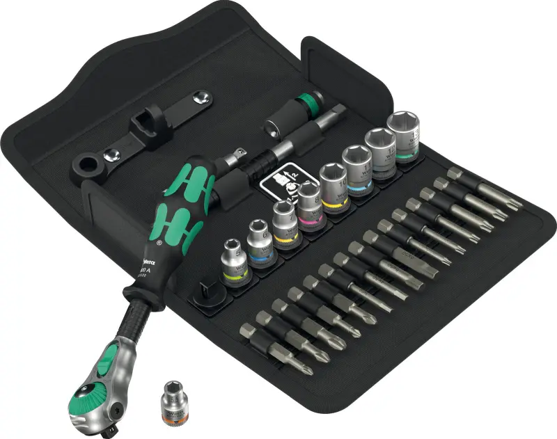 Wera 004016 Ráčnová sada Zyklop Speed 1/4" typ 8100 SA 6, metrická - 28 dílů (W05004016001)