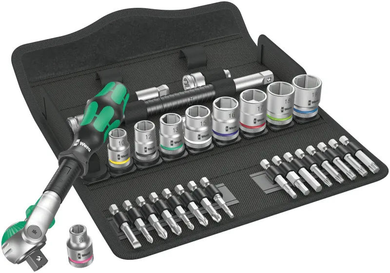 Wera 004046 Ráčnová sada Zyklop Speed 3/8" typ 8100 SB 6, metrická - 29 dílů (W05004046001)