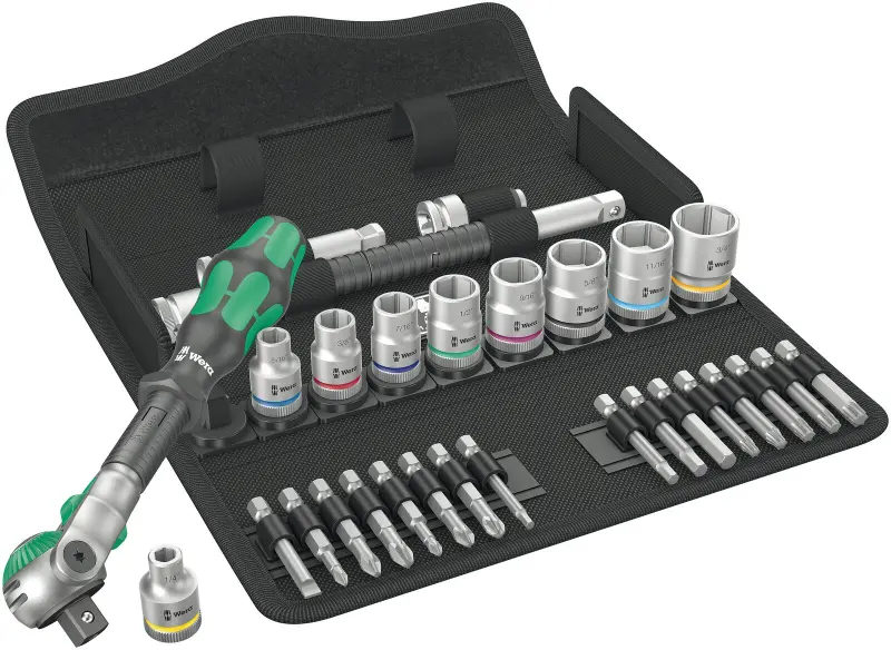 Wera 004049 Ráčnová sada Zyklop Speed 3/8" typ 8100 SB 9, palcová - 29 dílů (W05004049001)