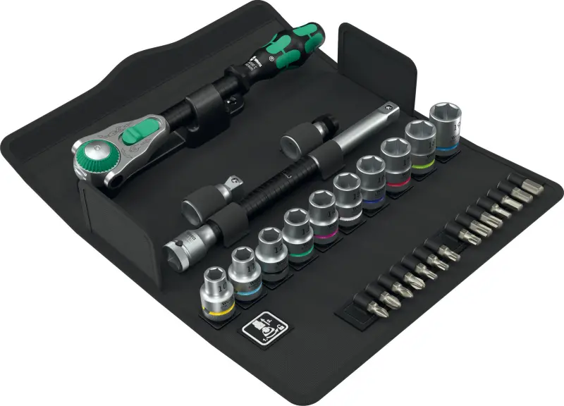 Wera 004076 Ráčnová sada Zyklop Speed 1/2" typ 8100 SC 6, metrická - 28 dílů (W05004076001)