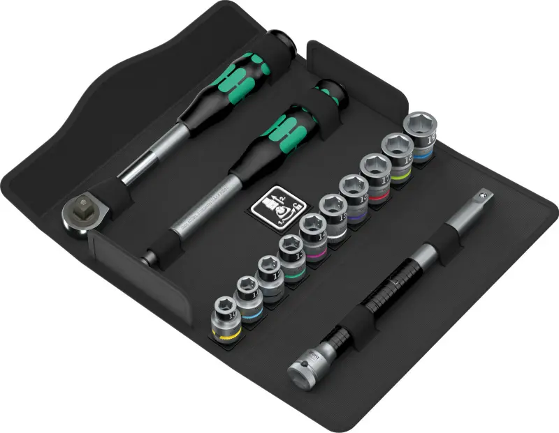 Wera 004090 Ráčnová sada Zyklop Hybrid 1/2" typ 8006 SC 1, přidržovací - 13 dílů (W05004090001)