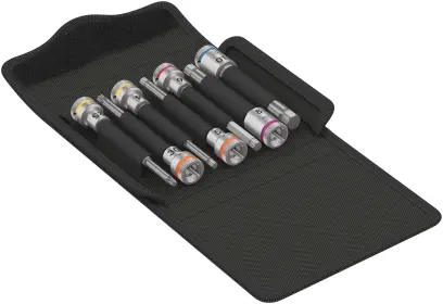 Wera 004176 Zástrčné bitové hlavice Zyklop 3/8" Bicycle Set 8, extra dlouhé - 7 dílů (W05004176001)