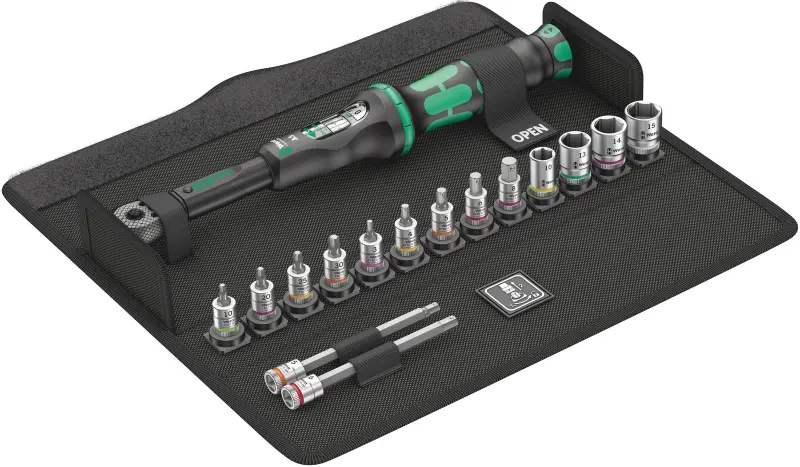 Wera 004180 Nářadí pro kola Bicycle Set Torque 1 s přepínací ráčnou 1/4" (2,5 ÷ 25 Nm) - 16 dílů (W05004180001)