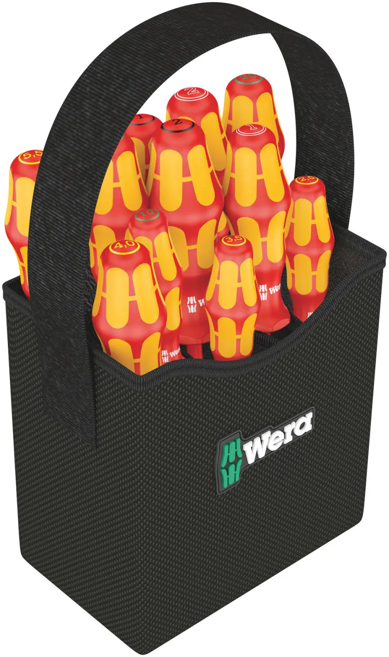 Wera 004310 Elektrikářské šroubováky Kraftform 2go 100 VDE - 11 dílů (W05004310001)