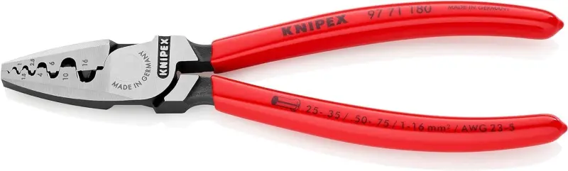 Kleště Knipex 97 71 180 pro lisování kabelových koncovek (K 97 71 180)