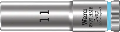 Wera 004533 Nástrčná hlavice 3/8" 11 mm Typ 8790 HMB Deep, prodloužená (W05004533001)