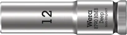 Wera 004534 Nástrčná hlavice 3/8" 12 mm Typ 8790 HMB Deep, prodloužená (W05004534001)