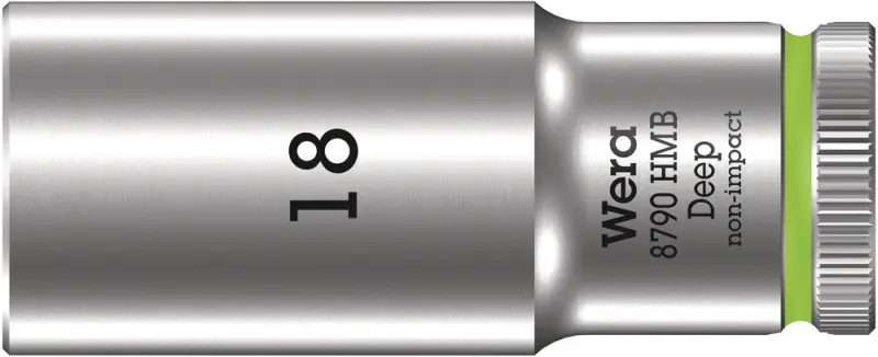 Wera 004540 Nástrčná hlavice 3/8" 18 mm Typ 8790 HMB Deep, prodloužená (W05004540001)