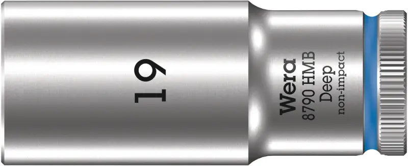 Wera 004541 Nástrčná hlavice 3/8" 19 mm Typ 8790 HMB Deep, prodloužená (W05004541001)
