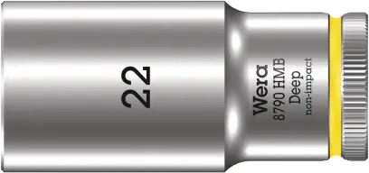 Wera 004544 Nástrčná hlavice 3/8" 22 mm Typ 8790 HMB Deep, prodloužená (W05004544001)