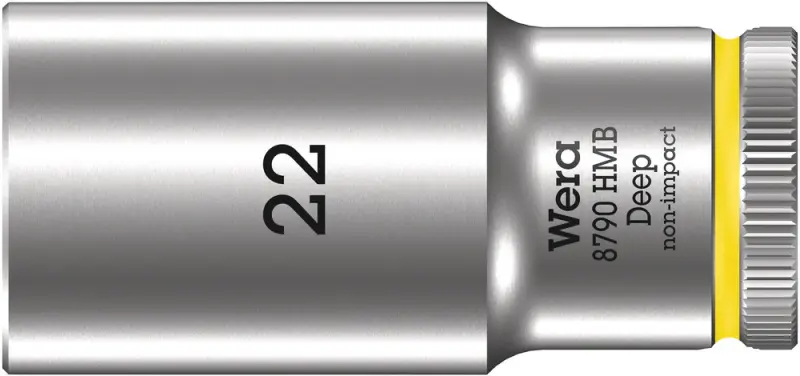 Wera 004544 Nástrčná hlavice 3/8" 22 mm Typ 8790 HMB Deep, prodloužená (W05004544001)