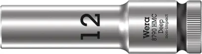 Wera 004552 Nástrčná hlavice 1/2" 12 mm Typ 8790 HMC Deep, prodloužená (W05004552001)