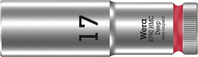 Wera 004557 Nástrčná hlavice 1/2" 17 mm Typ 8790 HMC Deep, prodloužená (W05004557001)