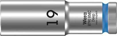 Wera 004559 Nástrčná hlavice 1/2" 19 mm Typ 8790 HMC Deep, prodloužená (W05004559001)