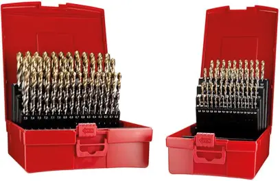 Sada spirálových vrtáků 1 -10 mm x0,1 A002 v boxu 1 18G, typ N 4xD 91 ks Tin Tip A095209 Dormer