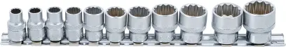 Nástrčné hlavice 3/8", 12ti BGS 9112 hranné, palcové, 11 dí (BGS109112)