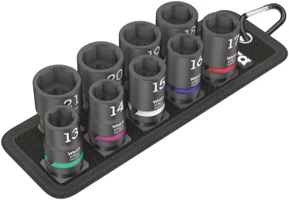 Wera 004580 Nástrčné hlavice 1/2" 13 ÷ 21 mm Belt C Impaktor 1, rázové - 10 dílů (W05004580001)