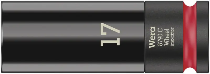 Wera 004590 Nástrčná hlavice 1/2" 17 mm Typ 8790 C Wheel Impaktor, rázová (W05004590001)