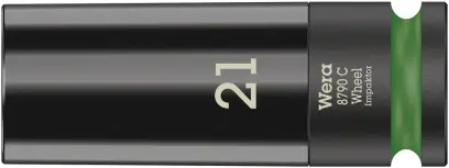 Wera 004592 Nástrčná hlavice 1/2" 21 mm Typ 8790 C Wheel Impaktor, rázová (W05004592001)