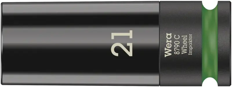 Wera 004592 Nástrčná hlavice 1/2" 21 mm Typ 8790 C Wheel Impaktor, rázová (W05004592001)