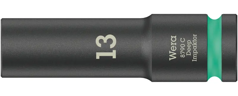 Wera 004830 Nástrčná hlavice 1/2" 13 mm typ 8790 C Impaktor Deep, dlouhá, rázová (W05004830001)