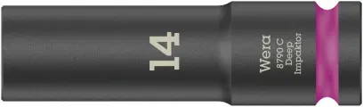 Wera 004831 Nástrčná hlavice 1/2" 14 mm typ 8790 C Impaktor Deep, dlouhá, rázová (W05004831001)