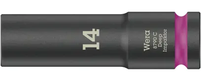 Wera 004831 Nástrčná hlavice 1/2" 14 mm typ 8790 C Impaktor Deep, dlouhá, rázová (W05004831001)