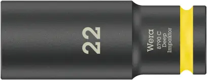 Wera 004838 Nástrčná hlavice 1/2" 22 mm typ 8790 C Impaktor Deep, dlouhá, rázová (W05004838001)