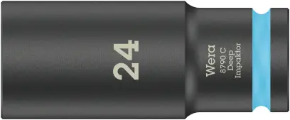 Wera 004839 Nástrčná hlavice 1/2" 24 mm typ 8790 C Impaktor Deep, dlouhá, rázová (W05004839001)