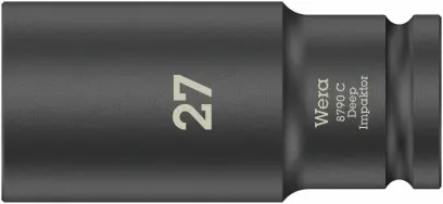 Wera 004840 Nástrčná hlavice 1/2" 27 mm typ 8790 C Impaktor Deep, dlouhá, rázová (W05004840001)