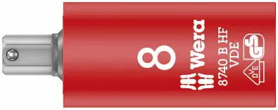 Wera 004903 Zástrčná bitová hlavice 3/8" 8 mm typ 8740 B VDE HF Zyklop, izolovaná, přidržovací (W05004903001)