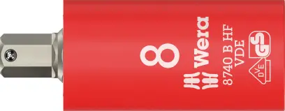 Wera 004903 Zástrčná bitová hlavice 3/8" 8 mm typ 8740 B VDE HF Zyklop, izolovaná, přidržovací (W05004903001)