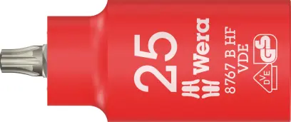 Wera 004921 Zástrčná bitová hlavice 3/8" TX 25 typ 8767 VDE HF Zyklop, izolovaná, přidržovací (W05004921001)