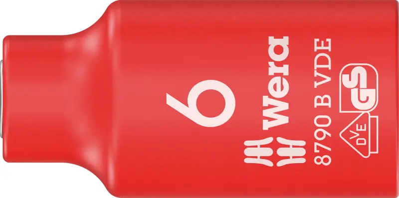 Wera 004950 Nástrčná hlavice 3/8" 6 mm typ 8790 B Zyklop VDE, izolovaná (W05004950001)